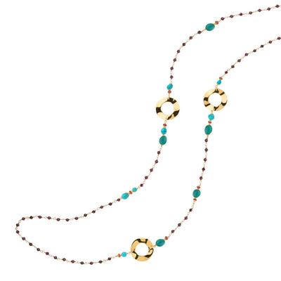Collana Rosso Prezioso Argento 925 Halo
