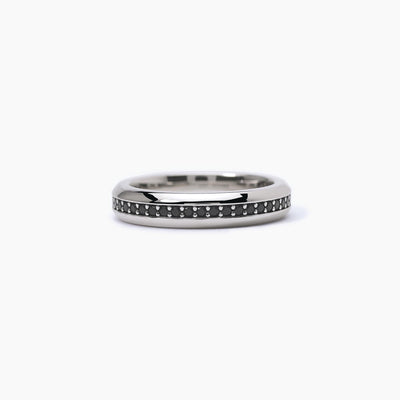 Anello Uomo Mabina Fedina Spinelli Neri Argento