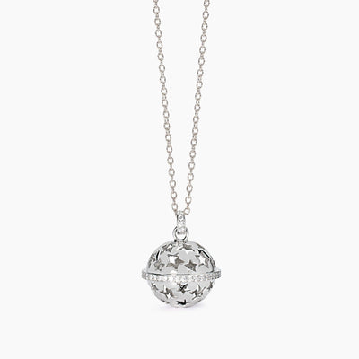 Collana Mabina Chiama Angeli Argento con Stelle e Zirconi
