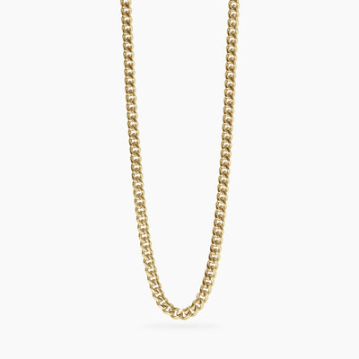 Collana Kidult Style Catena Groumette in Acciaio Dorato