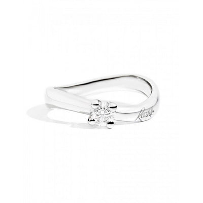 Anello Solitario Recarlo in Oro Bianco Eternity