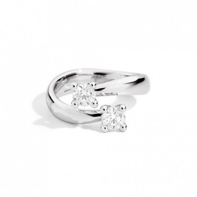 Anello Bilogy Recarlo in Oro Bianco Eternity
