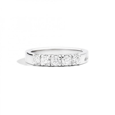 Anello Maria Teresa Recarlo in Oro Bianco e 5 Diamanti