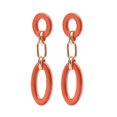 Orecchini Rosso Prezioso Oval Ring