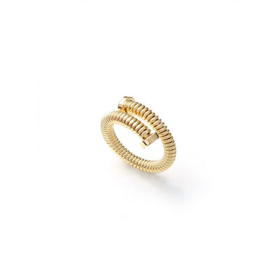 Anello Unoaerre Chiodo Ottone Dorato