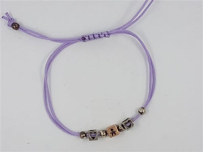 Bracciale Le Bebé I Dadini Cordino Lilla