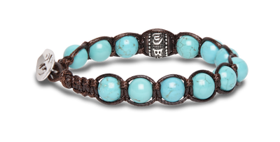 Bracciale Tamashii Turchese Ruota della Preghiera Argento 925