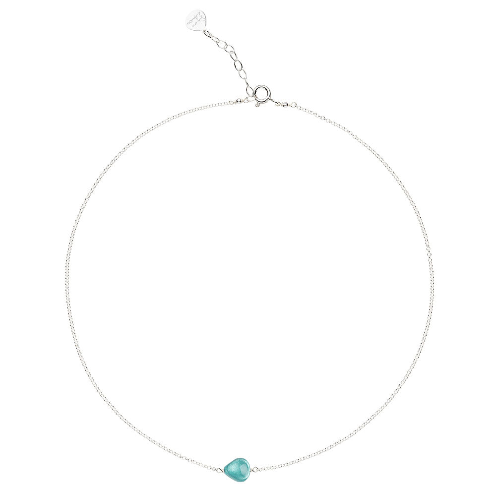 Girocollo Semino d'Amore Le Bleu Argento 925 Acquamarina