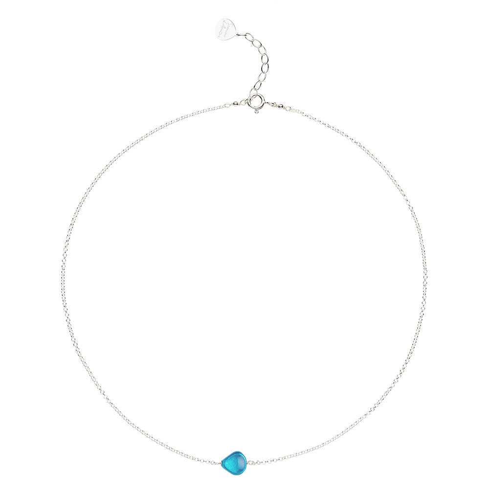 Girocollo Semino d'Amore Le Bleu Argento 925 Blu Cicladi