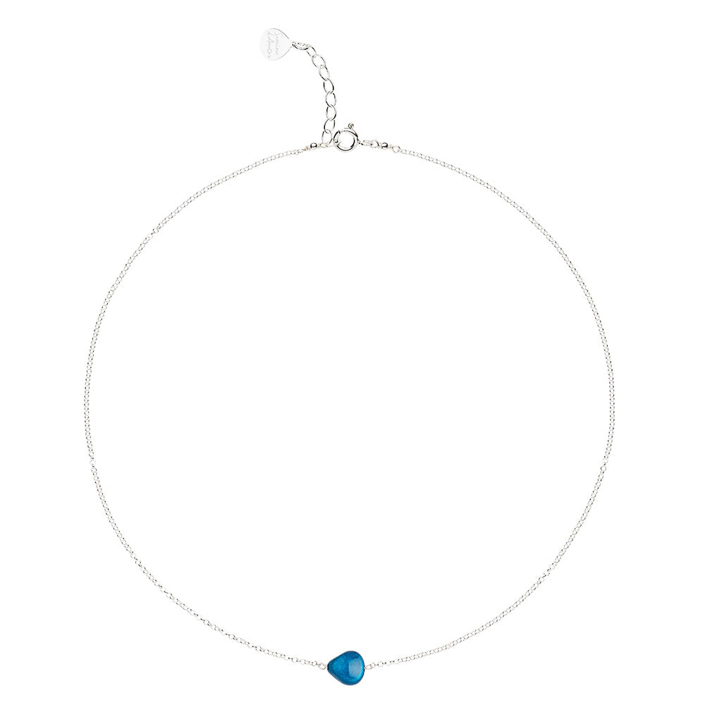 Girocollo Semino d'Amore Le Bleu Argento 925 Profondo Blu