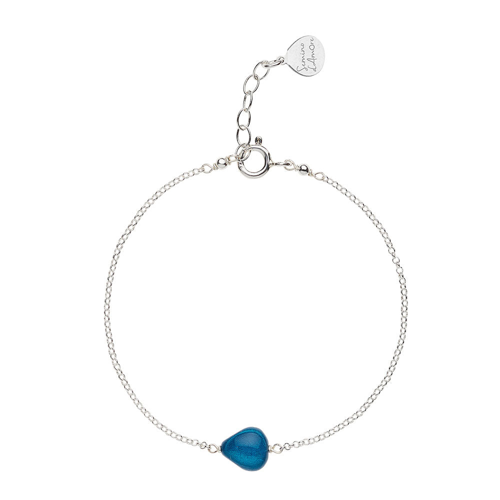 Bracciale Semino d'Amore Le Bleu Argento 925 Profondo Blu