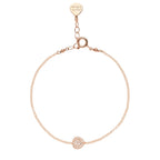 Bracciale Rosso Prezioso Argento 925 Semino D'amore Sparkling Pure White