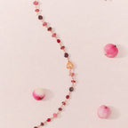 Bracciale Semino d'Amore Bacche Granato e Tormalina Rosa - vista 2