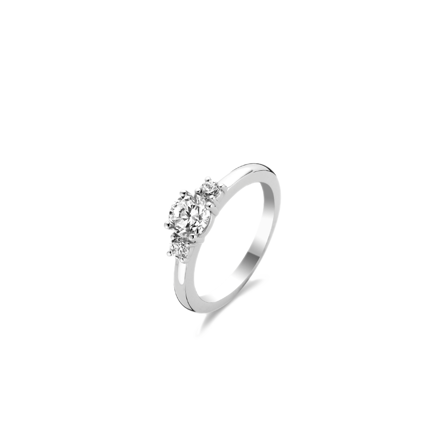 Anello Ti Sento Milano Trilogy Zirconi Argento Rodiato
