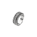 Anello Ti Sento Milano Argento Rodiato Struttura a Strati