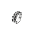 Anello Ti Sento Milano Argento Rodiato Struttura a Strati