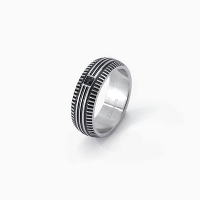 Anello Uomo 2Jewels Fedina Acciaio con Zircone Nero