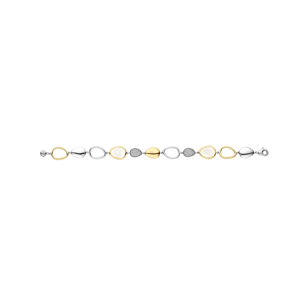 Bracciale Ti Sento Milano Argento Bicolore con Pietre e Zirconi