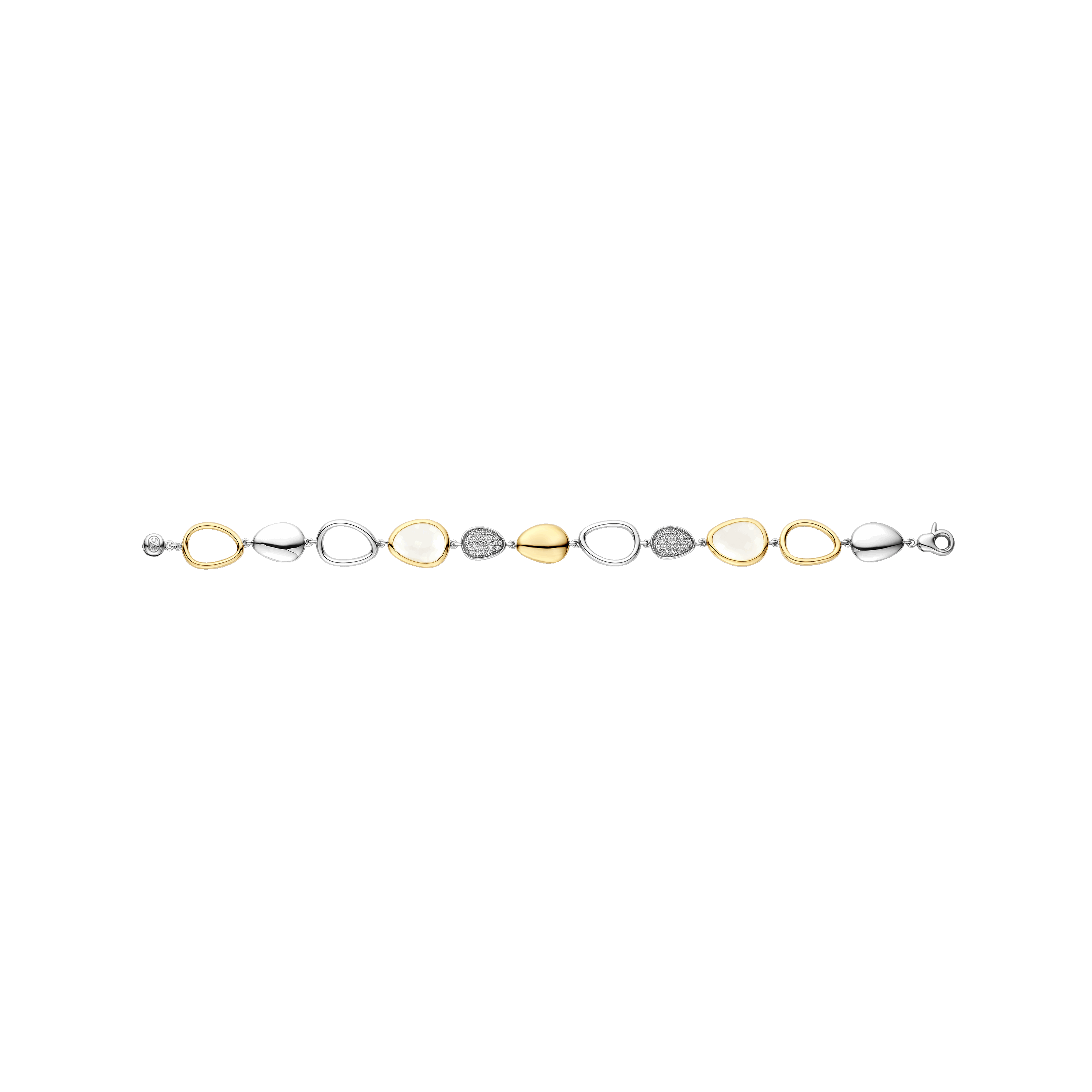 Bracciale Ti Sento Milano Argento Bicolore con Pietre e Zirconi