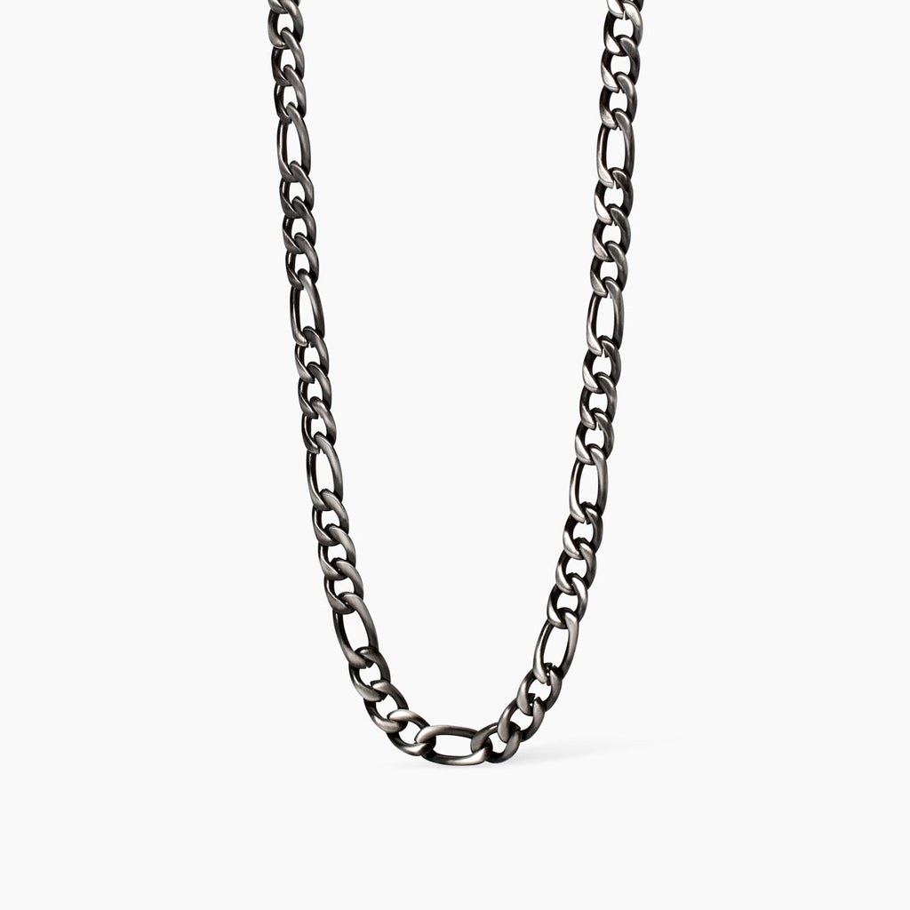 Collana 2Jewels Acciaio 316L PVD Nero Catena Figaro
