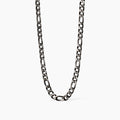 Collana 2Jewels Acciaio 316L PVD Nero Catena Figaro