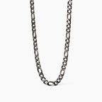 Collana 2Jewels Acciaio 316L PVD Nero Catena Figaro