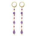 Orecchini Rosso Prezioso The Secret Garden Labirinto Argento 925 Ametista