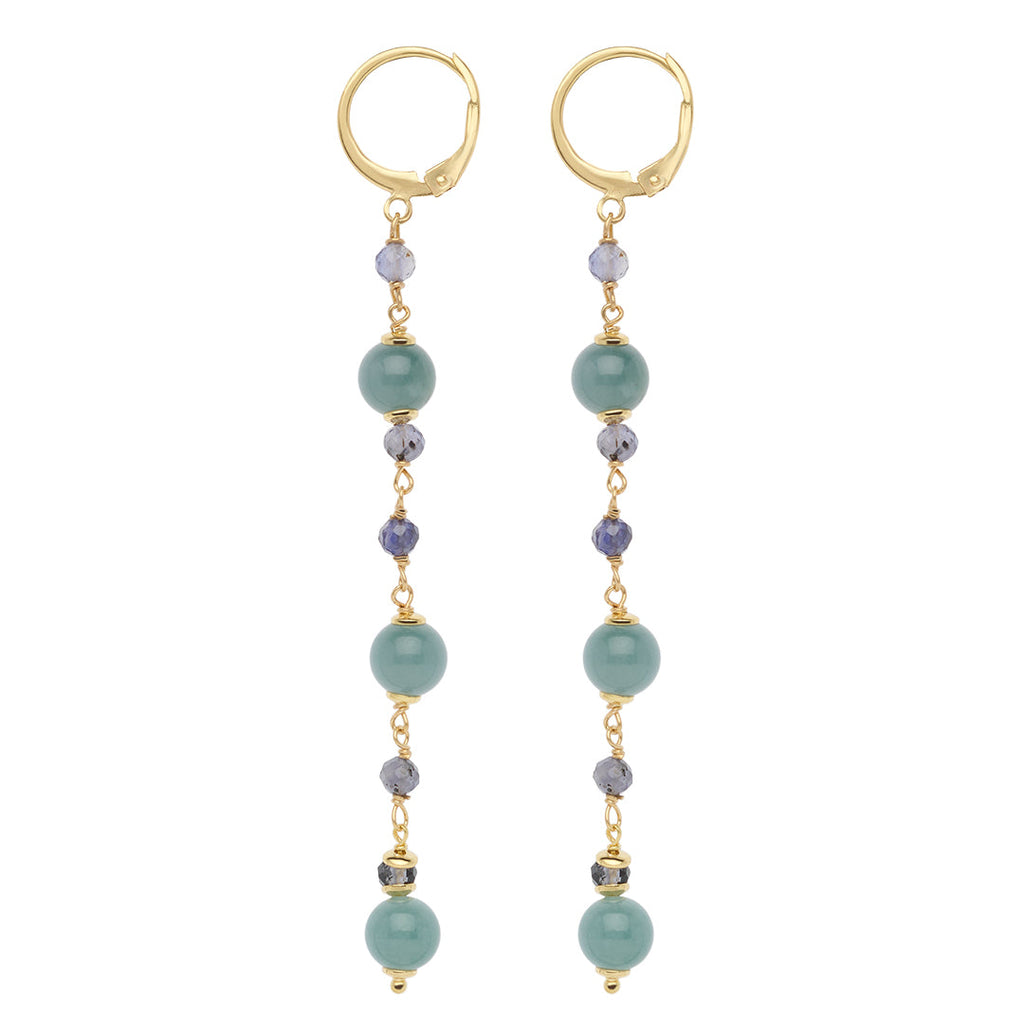 Orecchini Rosso Prezioso The Secret Garden Labirinto Argento 925 Giada