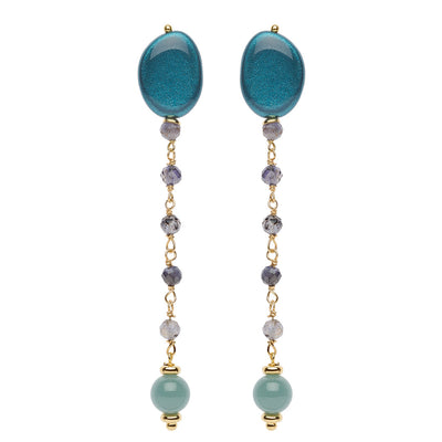 Orecchini Rosso Prezioso The Secret Garden Belvedere Argento 925 Ginepro