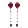 Orecchini Rosso Prezioso The Secret Garden Belvedere Argento 925 Karkadè