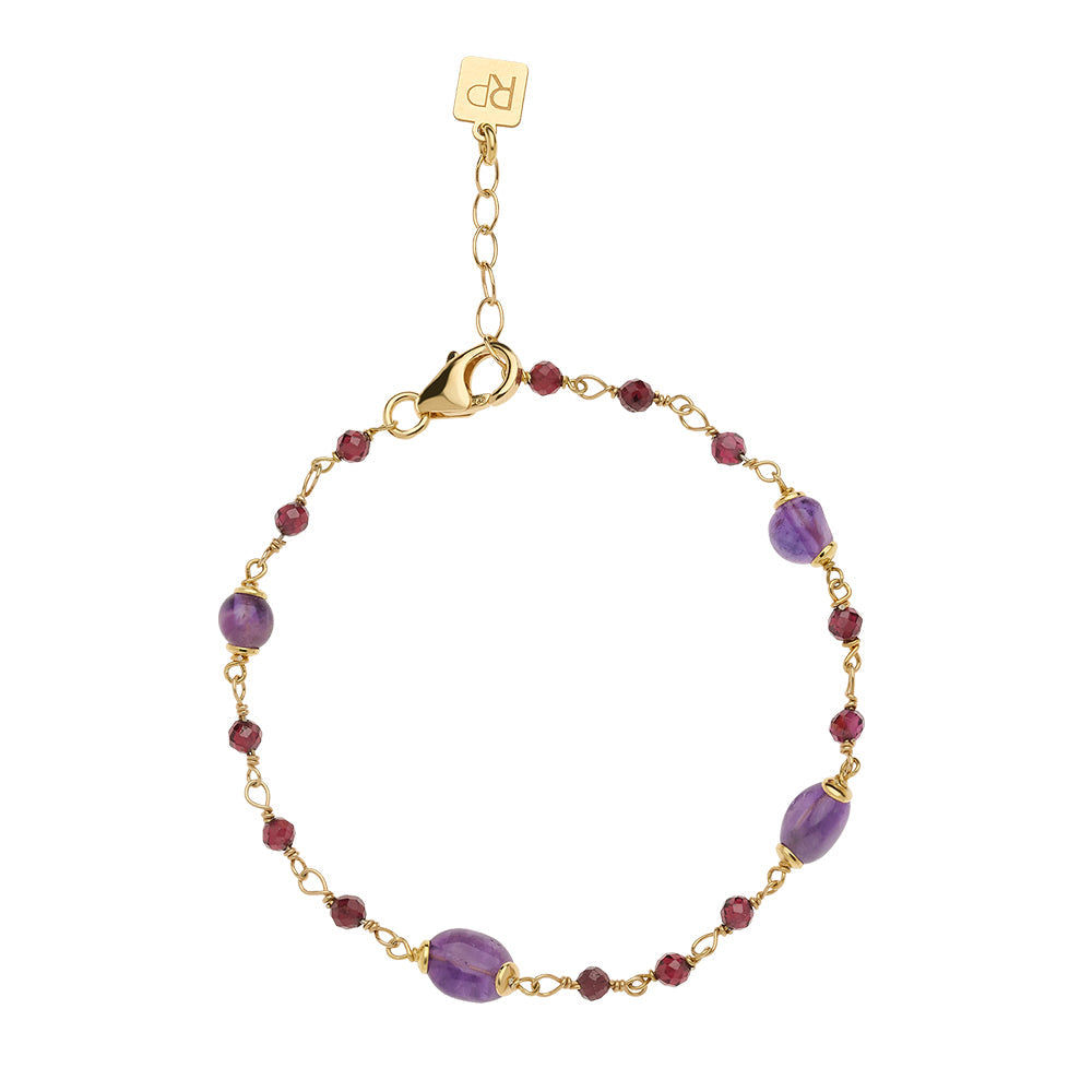 Bracciale Rosso Prezioso The Secret Garden Labirinto Ametista