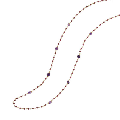 Collana Rosso Prezioso The Secret Garden Labirinto Ametista
