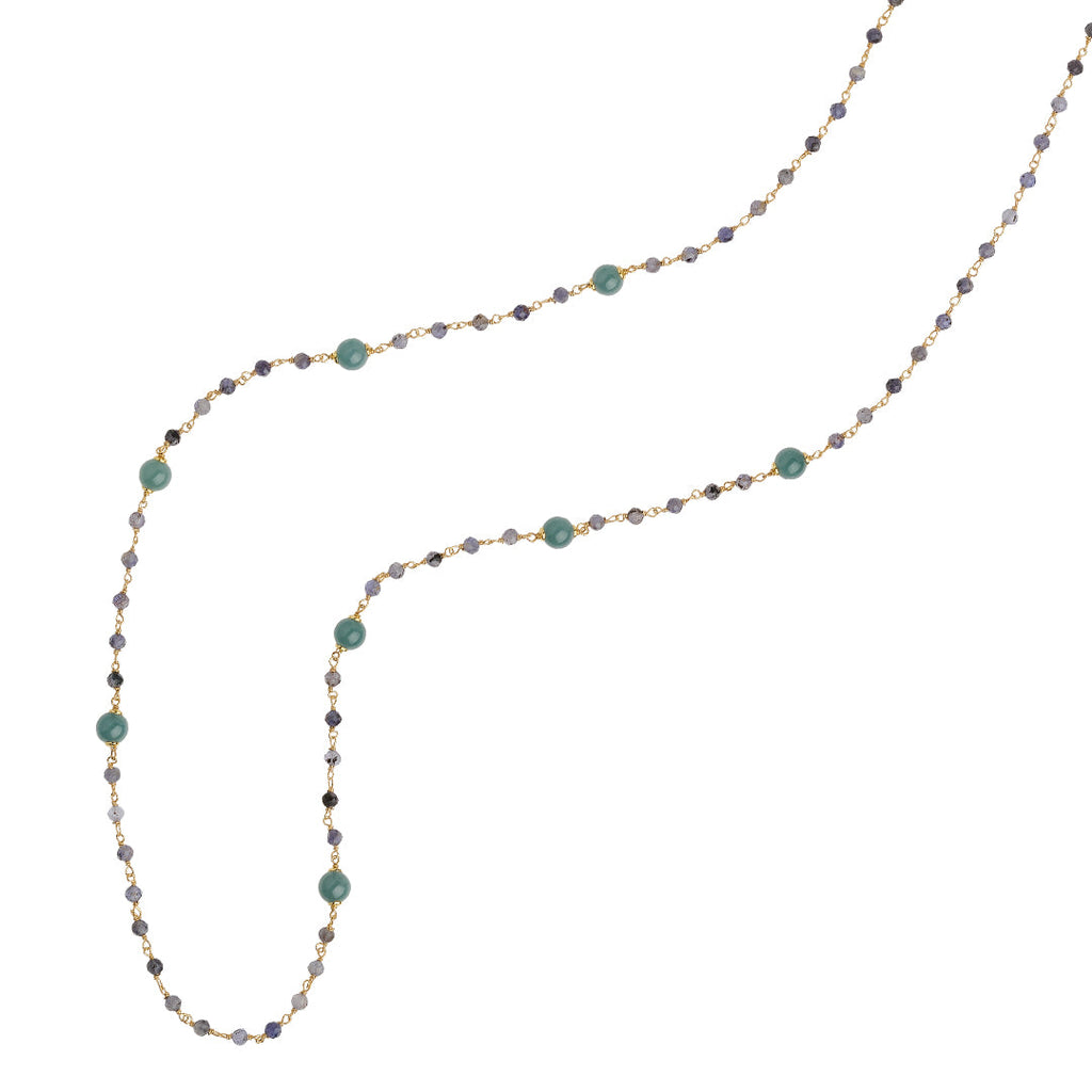 Collana Rosso Prezioso The Secret Garden Labirinto Giada