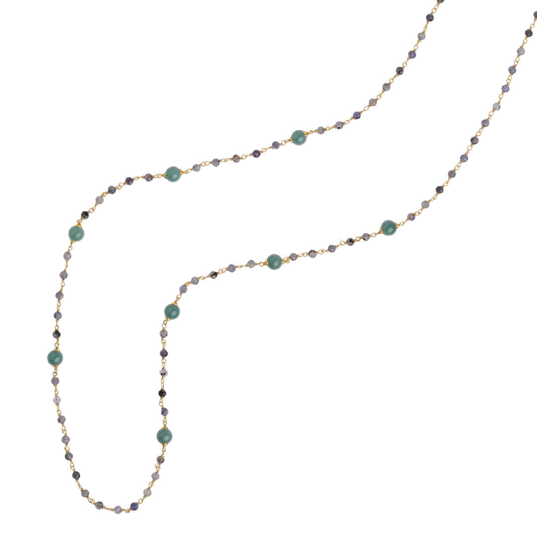 Collana Rosso Prezioso The Secret Garden Labirinto Giada