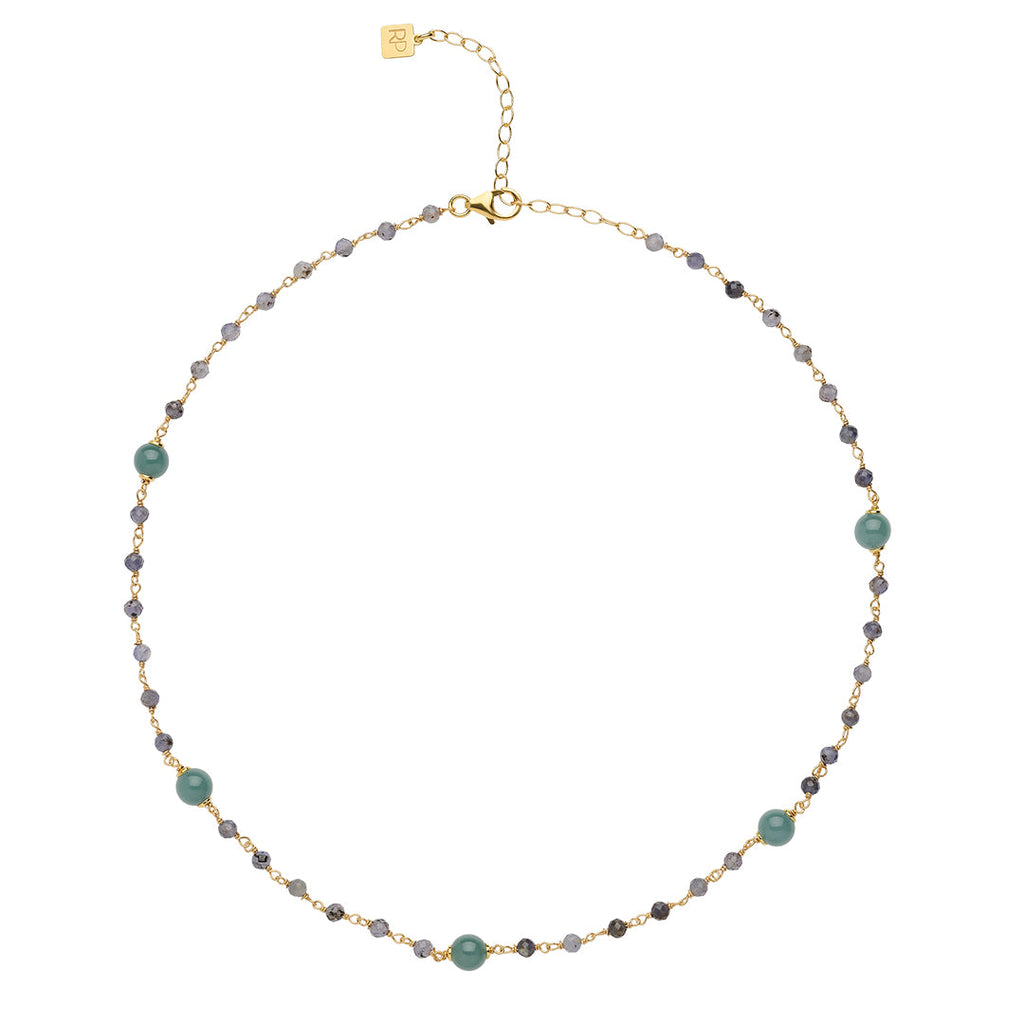Girocollo Rosso Prezioso The Secret Garden Labirinto Argento 925 Giada