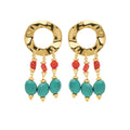 Orecchini Rosso Prezioso Argento Flare