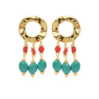 Orecchini Rosso Prezioso Argento Flare