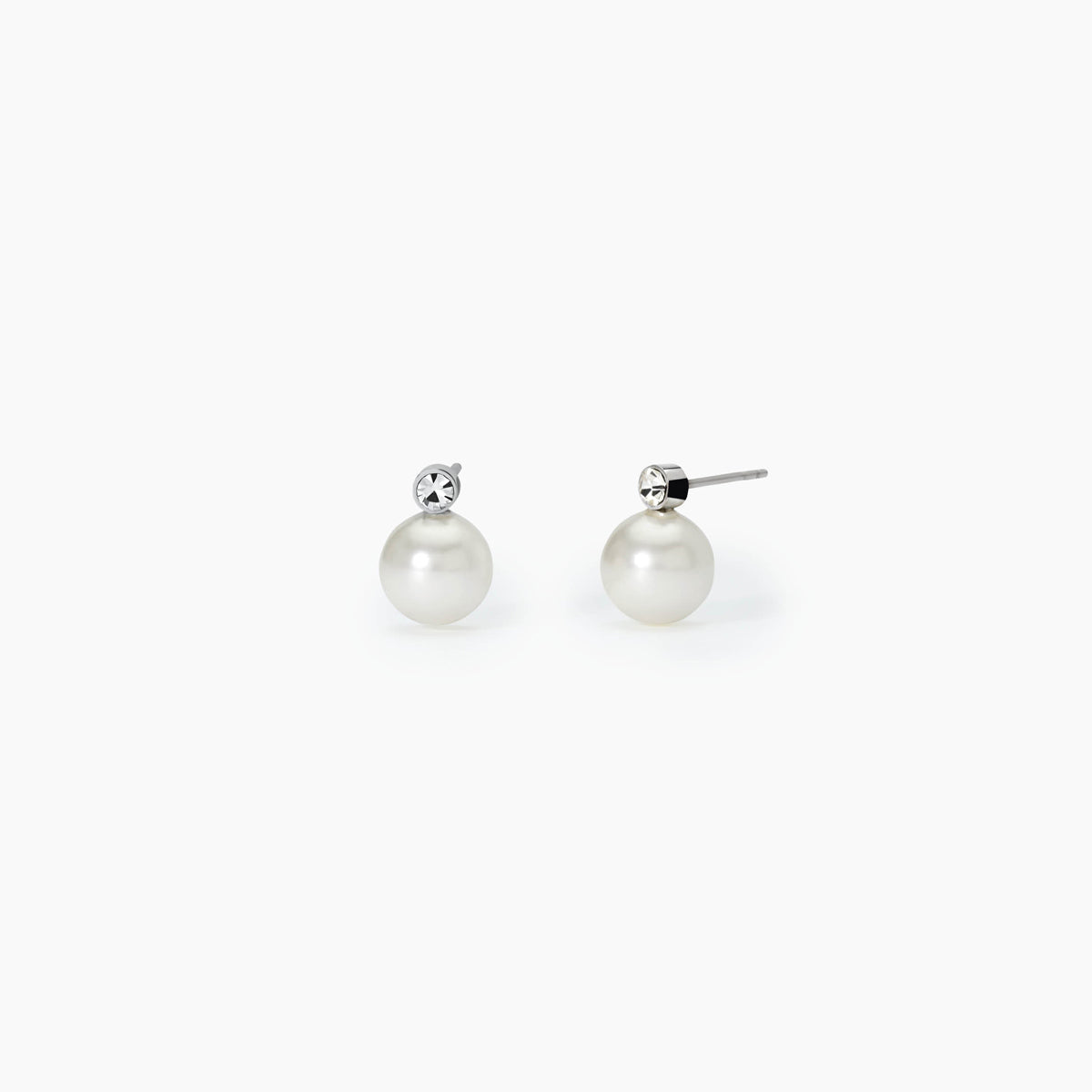 Orecchini 2Jewels Acciaio Perle e Cristalli Bianchi 261423 | ARVIMO Gioielli