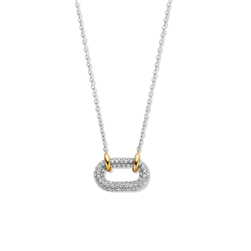 Collana Ti Sento Milano Signature Argento con Anello di Zirconi