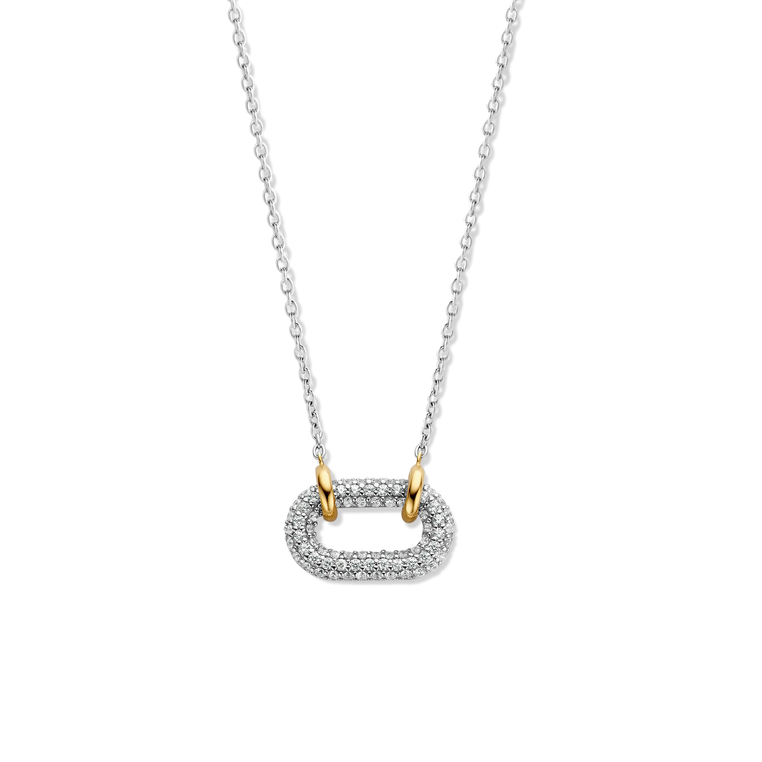Collana Ti Sento Milano Signature Argento con Anello di Zirconi