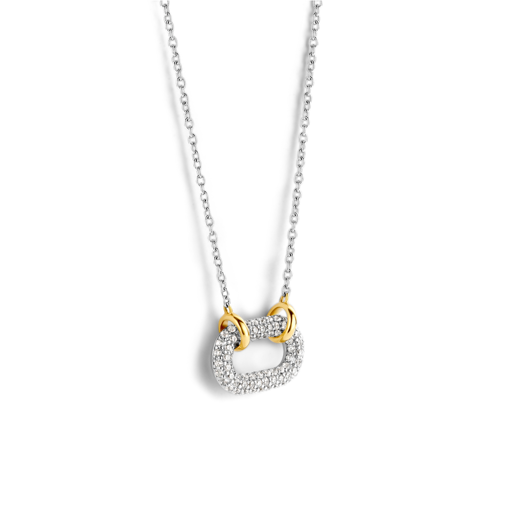 Collana Ti Sento Milano Signature Argento con Anello di Zirconi