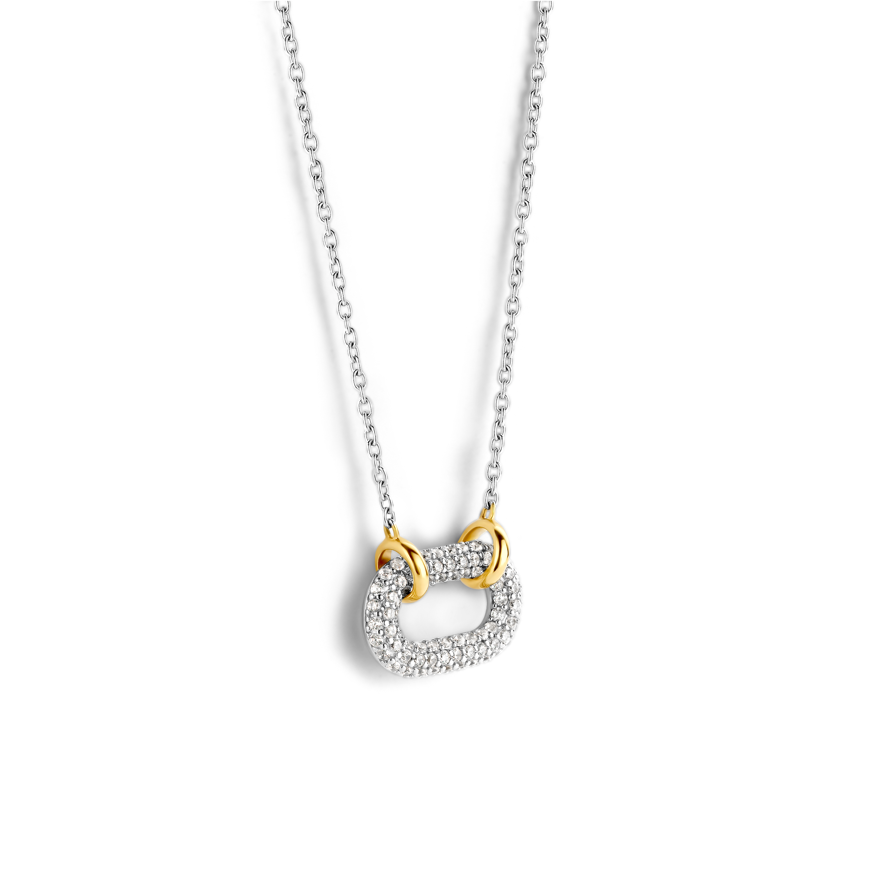 Collana Ti Sento Milano Signature Argento con Anello di Zirconi