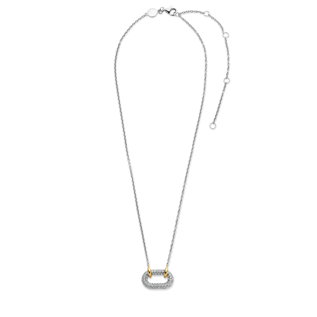 Collana Ti Sento Milano Signature Argento con Anello di Zirconi
