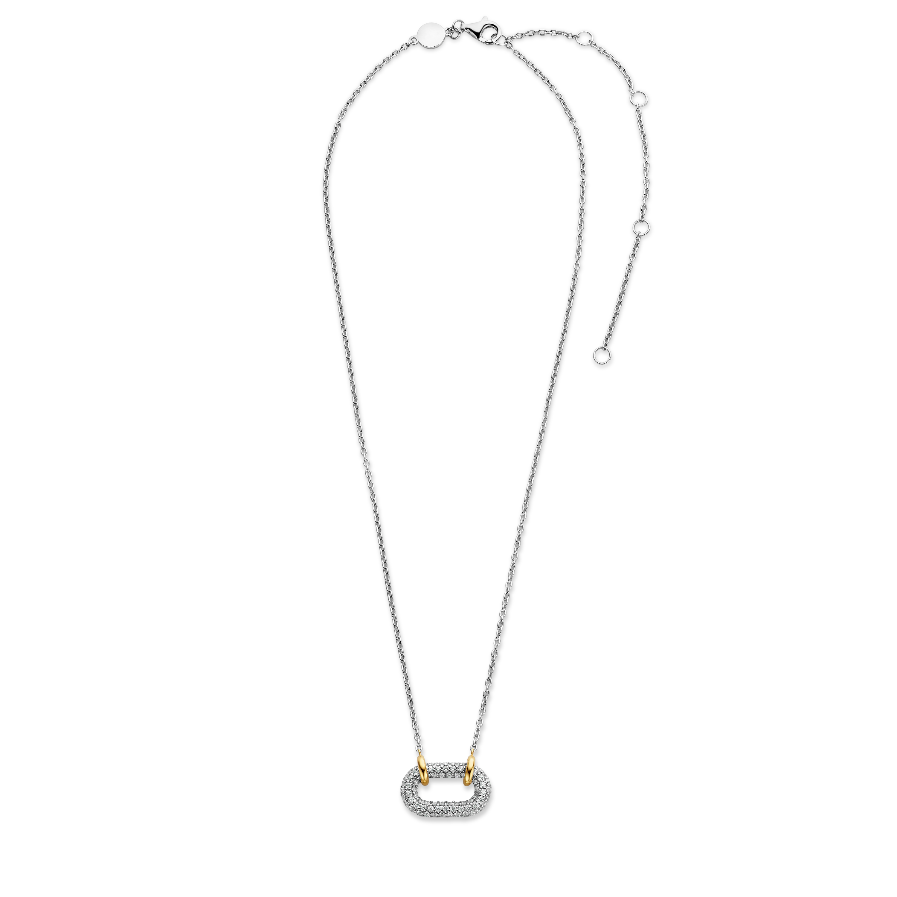 Collana Ti Sento Milano Signature Argento con Anello di Zirconi