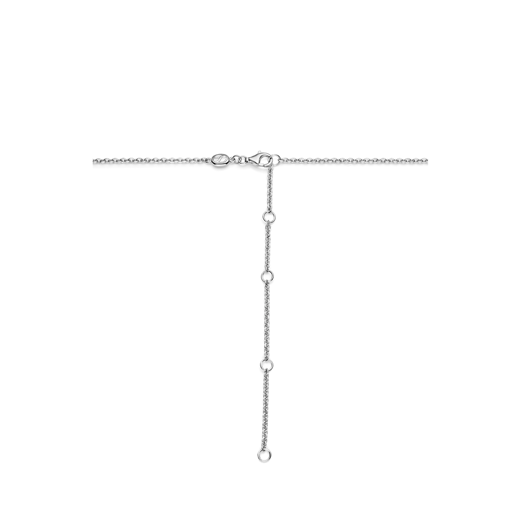 Collana Ti Sento Milano Argento Bicolore con Ovale di Zirconi