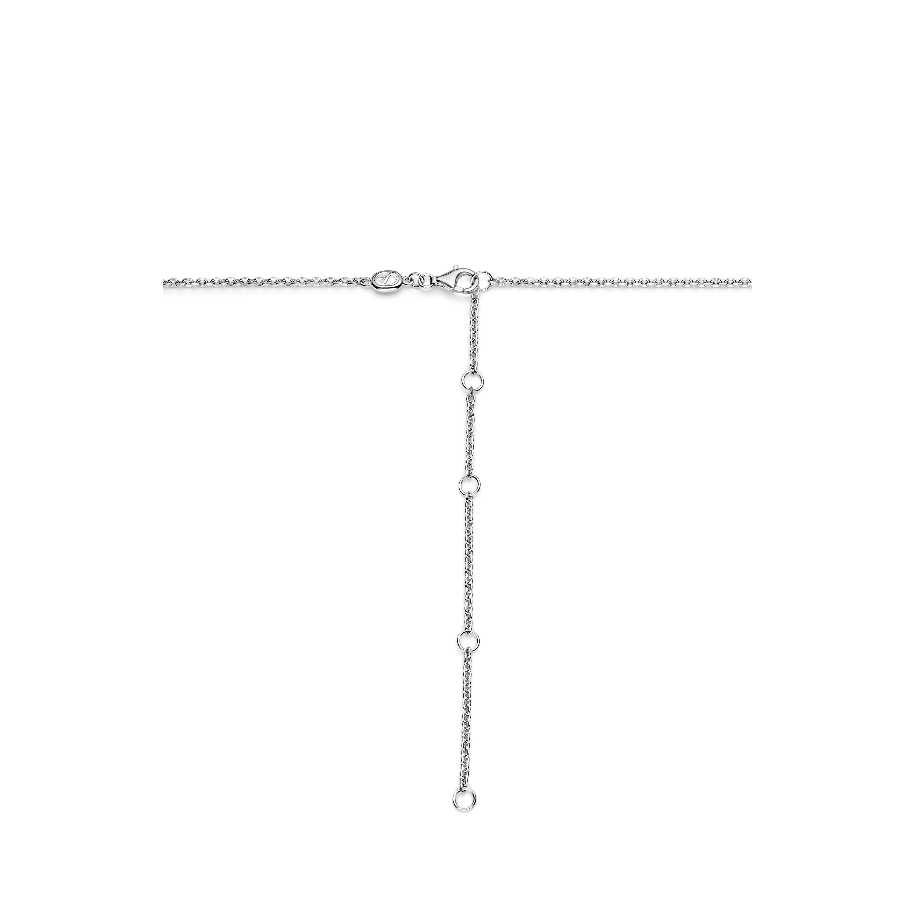 Collana Ti Sento Milano Argento Bicolore con Ovale di Zirconi