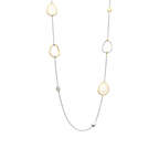 Collana Lunga Ti Sento Milano Argento Bicolore con Madreperla