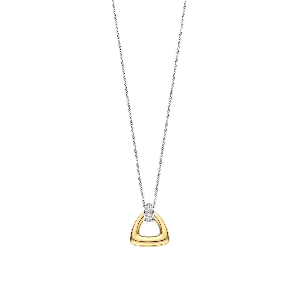 Collana Ti Sento Milano Vintage Argento Dorato con Triangolo