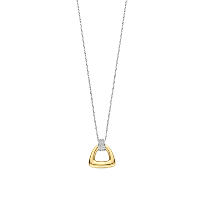 Collana Ti Sento Milano Vintage Argento Dorato con Triangolo
