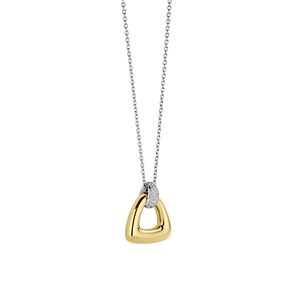 Collana Ti Sento Milano Vintage Argento Dorato con Triangolo